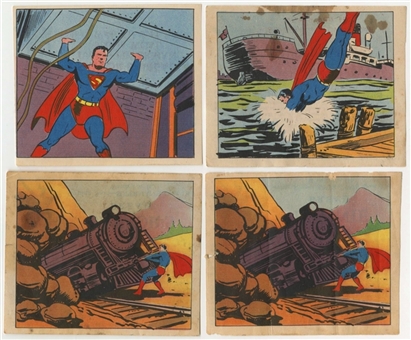 1940s D143 Manbecks Bonnie/Saylors Bread "Superman - Junior Defense League of America" Collection (4)